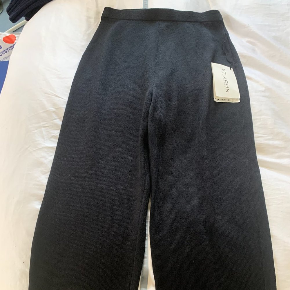 St John Flared Black Pants size 8